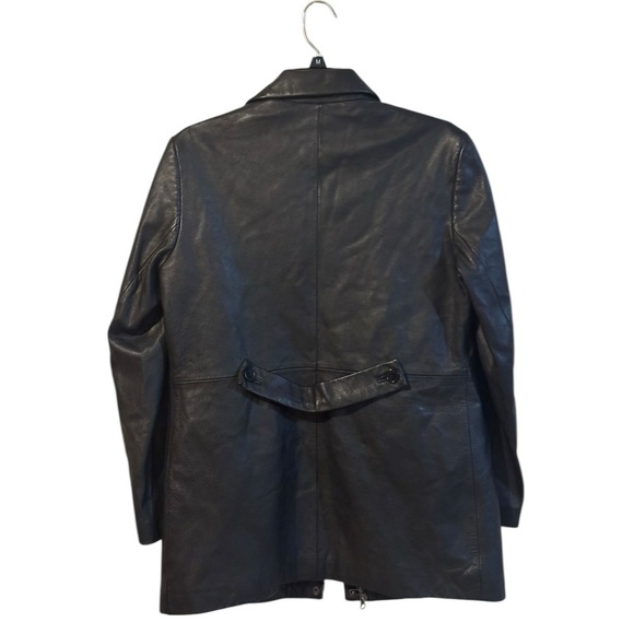 - Gap Vintage Soft Black Genuine Leather jacket size SMALL WOMEN - Picture 3 of 15